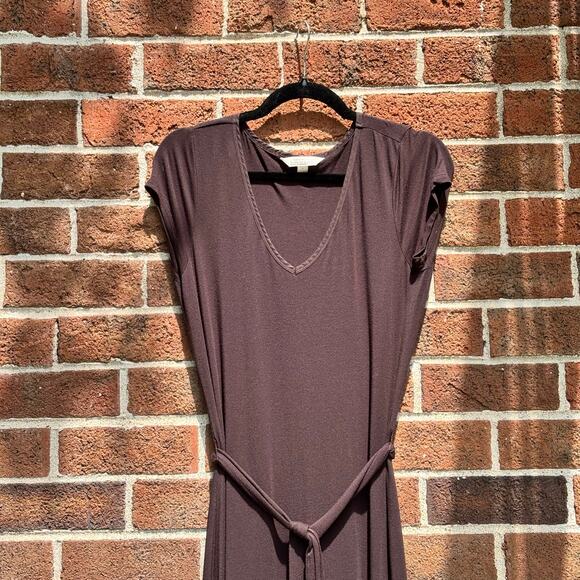 Banana Republic Heritage Stretch Brown Maxi Dress Size Small - Picture 3 of 12